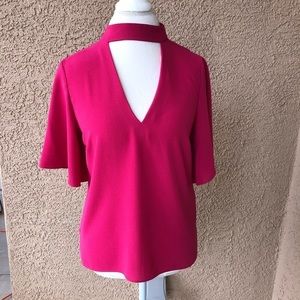 Zara Keyhole Short Bell Sleeved Blouse  XS